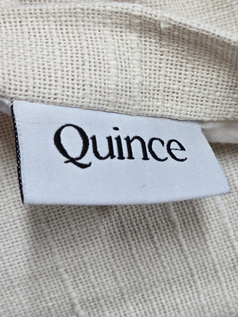 QUINCE Set Of 2 48x96 Cotton Slub Curtains Natural 1091